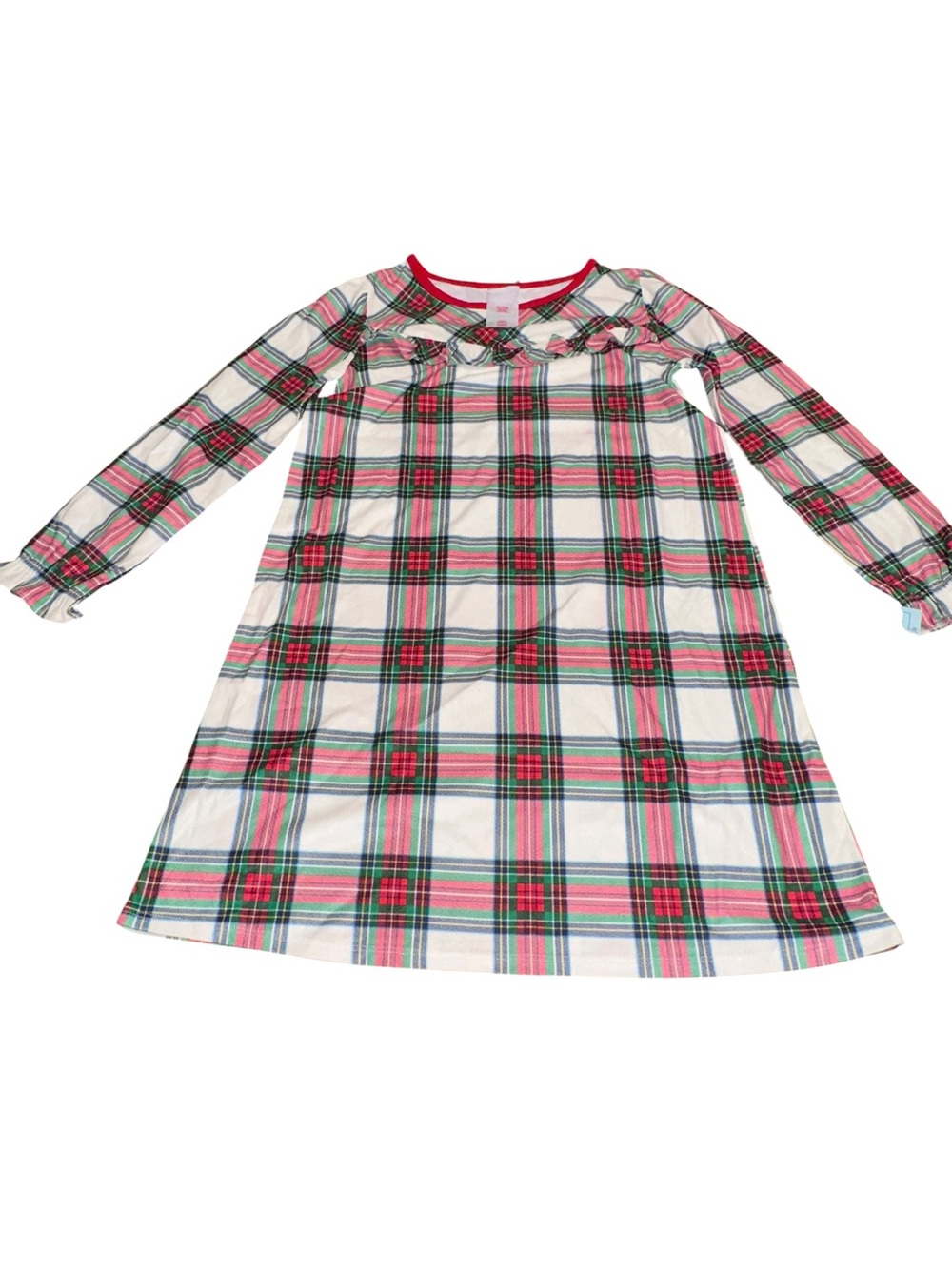 Wondershop Target Girls Size 12 Plaid Christmas Sleep Dress Nightgown NWT